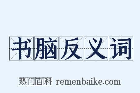 书脑反义词是什么意思的图片
